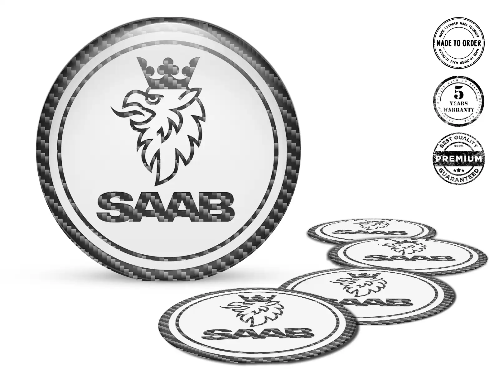 Saab Radaufkleber Stil Upgrade für Epoxy-Dome